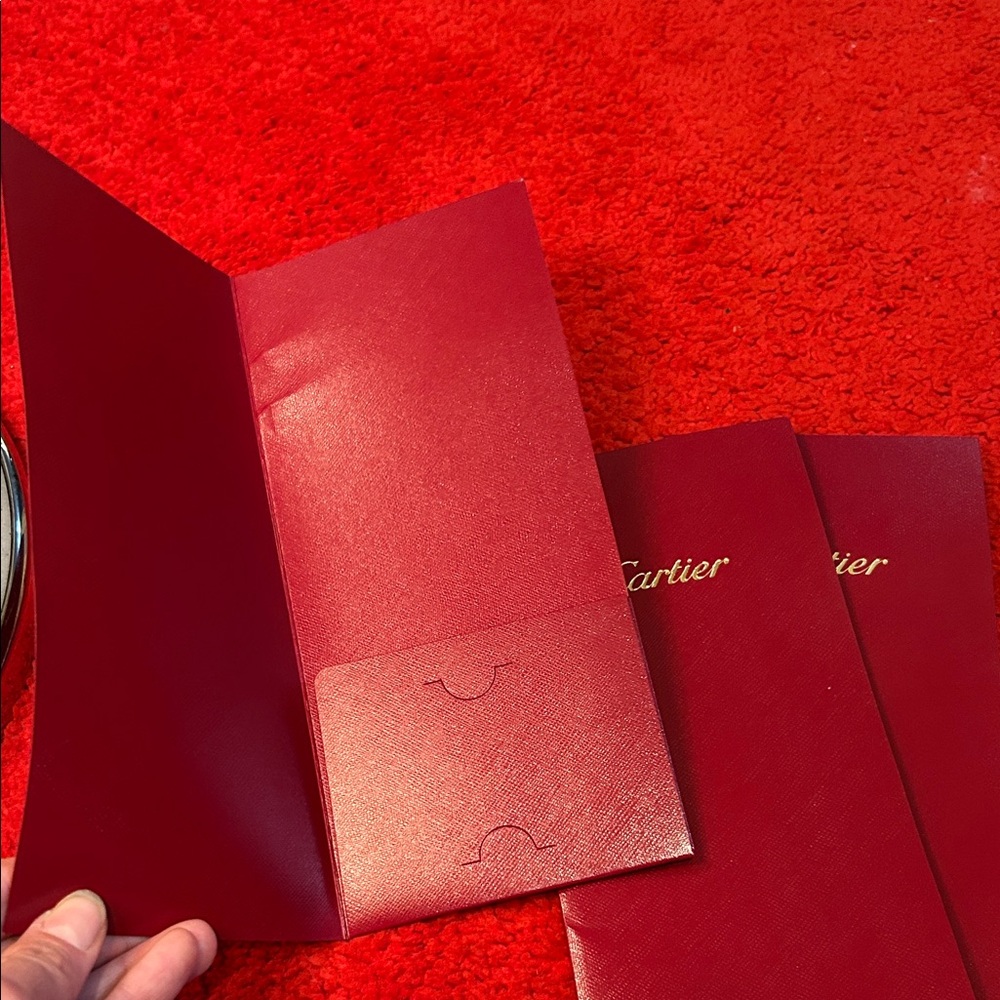 Cartier Luxurious Crimson Envelopes 3 count - Picture 2 of 4
